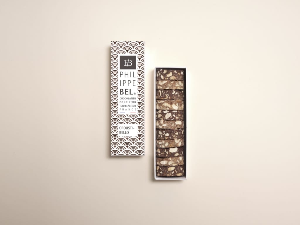 Biscuit sablé reconstitué avec chocolat lait et chocolat noir, amande et noisette torréfié et salé - 170g