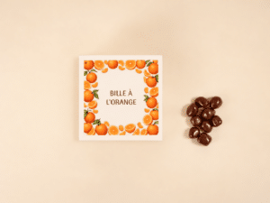 Billes d'orange confite enrobées de chocolat noir - 220g
