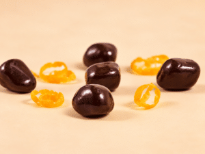 Billes d'orange confite enrobées de chocolat noir - 220g