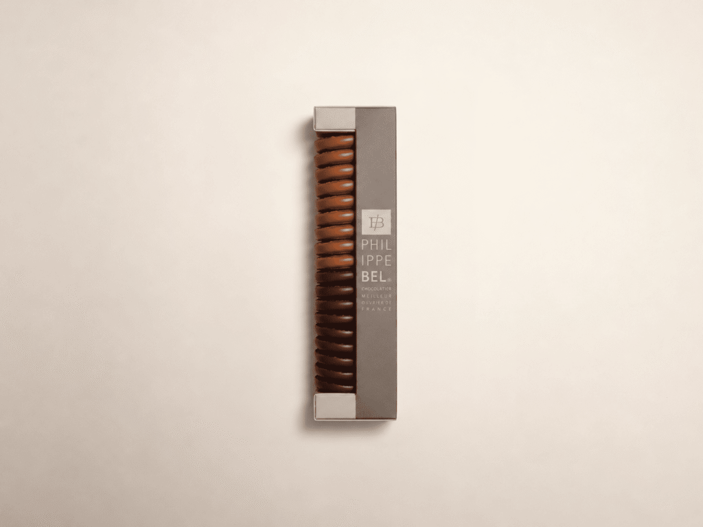 Palet de chocolat lait et noir avec éclats d'amandes - 170g