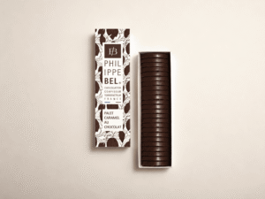 Palet de chocolat noir avec insert de caramel au chocolat semi-liquide - 190g