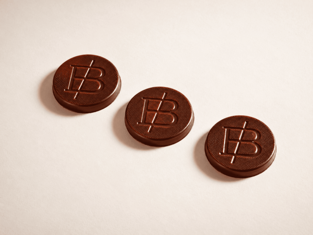 Palet de chocolat noir avec insert de vanille de Madagascar semi-liquide - 190g